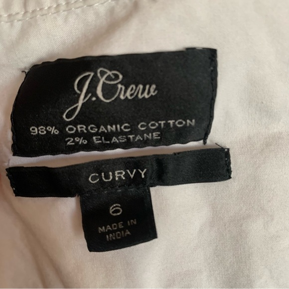 J Crew Tailored White Button Down Women’s Curvy Shirt size 6 - Picture 5 of 5